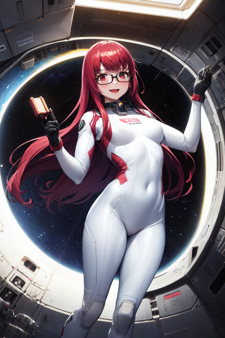 2496969-3069444730-masterpiece, best quality, absurdres, perfect anatomy, 1girl, solo, Yoshizawa Sumire, long hair, glasses, astronaut suit, dutch.png